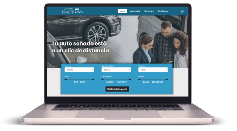 Diseño de página web para concesionarias en Argentina