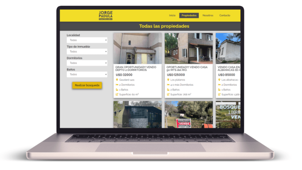 Web para inmobiliarias.