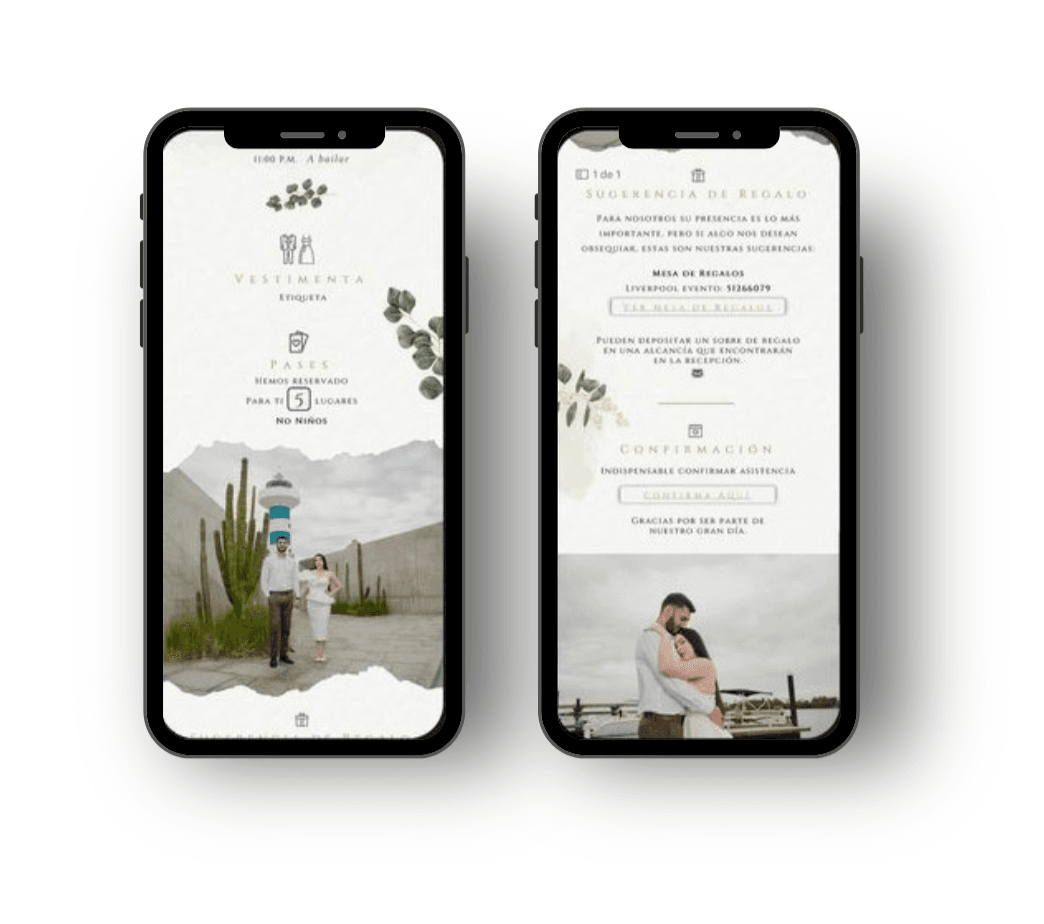 Invitación digital Bodas en Argentina