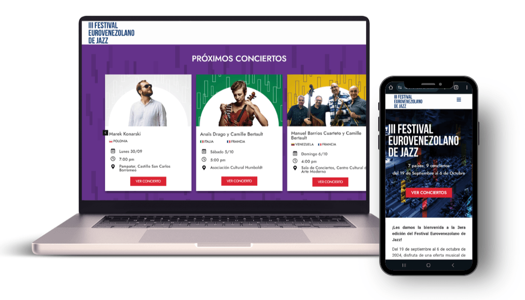 Diseño Web Festival de Jazz